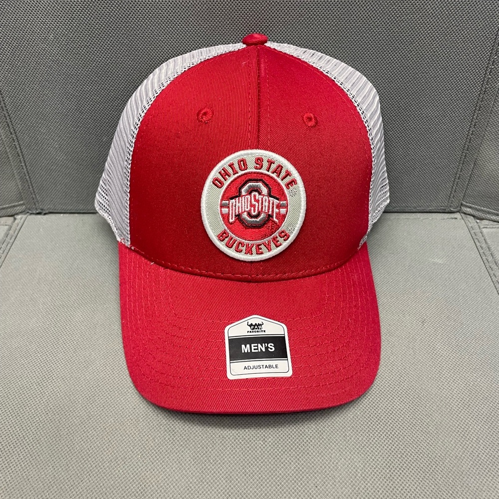 Ohio State Buckeyes Fan Favorite Adjustable Hat Mesh Back One Size Fits All!!